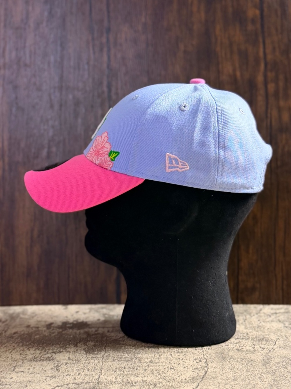 NEW New Era 9FORTY LA Dodgers Floral Hibiscus Pink Lavender Snapback OSFA - Picture 9 of 9